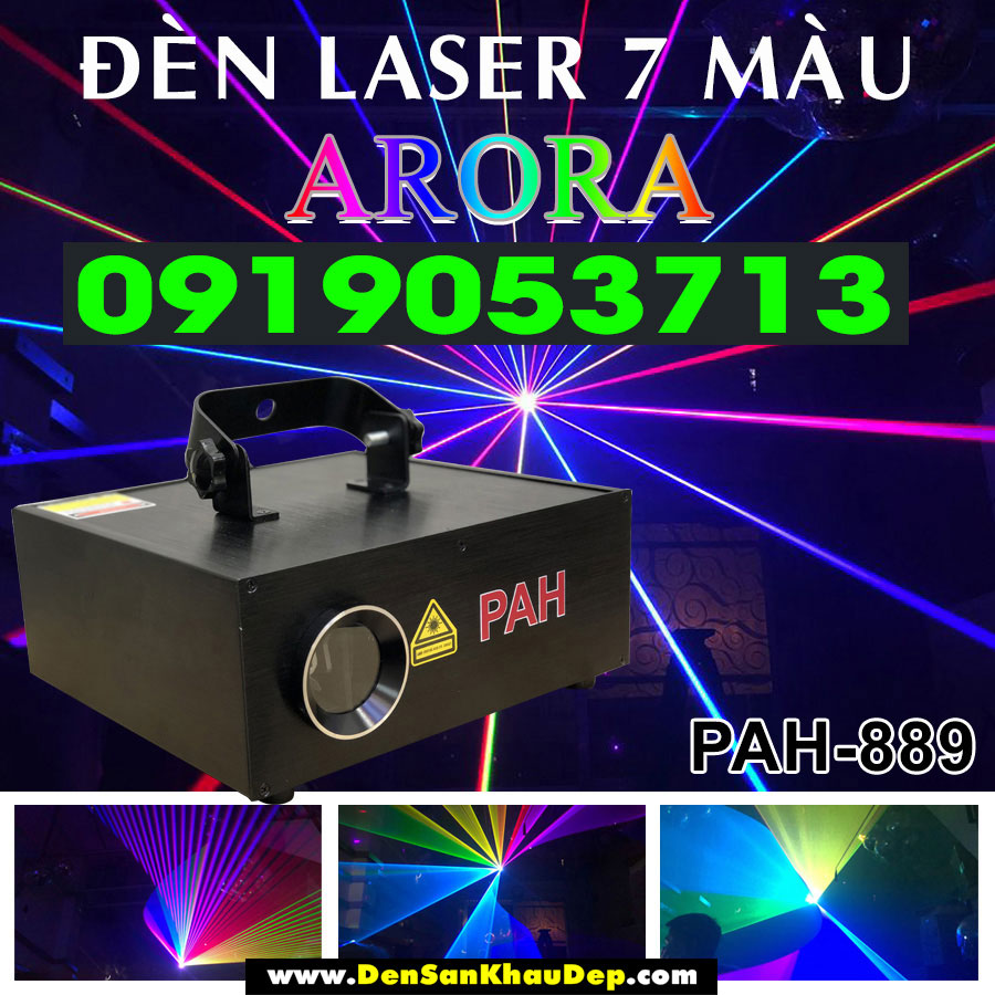 Đèn laser 7 màu Arora siêu đẹp